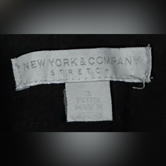 New York and Company Low Waisted Black Slacks - Picture 6 of 7